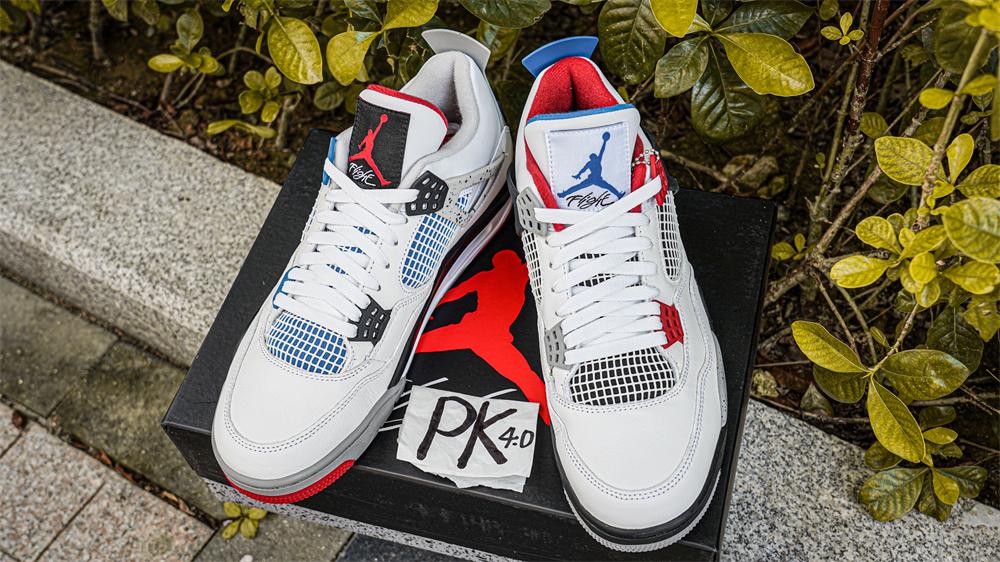 PK GOD Jordan 4 Retro What The RETAIL MATERIALS READY TO SHIP